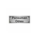 Özarslan Dizayn Pansuman Odası 7x20 cm Gümüş Renk Metal Yönlendirme Levhası