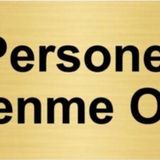 Özarslan Dizayn Personel Dinlenme Odası 10x20 cm Altın Renk Metal Yönlendirme Levhası