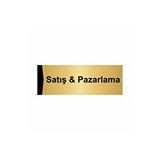 Özarslan Dizayn Satış ve Pazarlama 7x20 cm Altın Renk Metal Yönlendirme Levhası