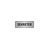 Özarslan Dizayn Sekreter 5x20 cm Gümüş Renk Metal Yönlendirme Levhası