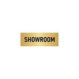 Özarslan Dizayn Showroom 5x20 cm Altın Renk Metal Yönlendirme Levhası