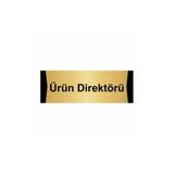 Özarslan Dizayn Ürün Direktörü 5x20 cm Altın Renk Metal Yönlendirme Levhası