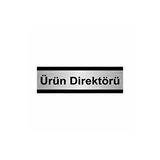 Özarslan Dizayn Ürün Direktörü 5x20 cm Gümüş Renk Metal Yönlendirme Levhası
