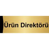 Özarslan Dizayn Ürün Direktörü 7x20 cm Altın Renk Metal Yönlendirme Levhası