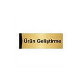 Özarslan Dizayn Ürün Geliştirme 5x20 cm Altın Renk Metal Yönlendirme Levhası