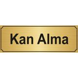 Özarslan DizaynKan Alma Yönlendirme Levhası Altın 7 cm x 20 cm