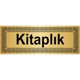 Özarslan DizaynKitaplık Metal Yönlendirme Levhası Altın 7 x 20 cm