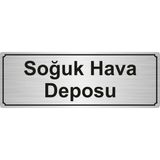 Özarslan DizaynSoğuk Hava Deposu Yönlendirme Levhası 7 x 20 cm Gümüş Renk