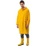 Ozaslan Pvc Yağmurluk, Sarı - Su Geçirmez, Iş Elbisesi Cepli Kapşonlu Xxl - 2XL