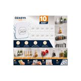 Özasya AVM 10 Adet Süper Güçlü Kendinden Yapışkanlı Raf Çerçeve Tutucu Kanca Askı