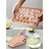 Özasya Avm 2.5 cm Çap Yuvarlak Buz Küpü Yapma Tepsisi 33 Bölmeli Küre Top Buz Kalıbı Küplü Buzluk 20X12 cm