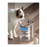 Özasya AVM Kedi Köpek Için Sessiz Şeffaf Su Pınarı Su Çeşmesi Su Sebili 1.8 L Usb Ile Çalışır