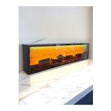 Özay Dekoratif Şömine 5 Renk Efekti Uzaktan Kumanda 90x25x14