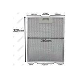Ozba Ticaret Davlumbaz Filtresi 260x320 Mm Yağ Filtresi Mutfak Aspiratörü Havalandırma 26 X 32 Cm 320x260