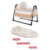 Özbay Btrend Babynest Yatak Ve Yastık+ Cep Hediyeli Sallanır Sepet Beşik Bebek Beşiği Hamak 2 li Set