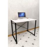 Ozbayhome 60X90 Cm Beyaz Çalışma Masası Laptop Bilgisayar Masası Ofis Ders Yemek Cocuk Masası