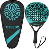 Ozbego Padel Raket Seti %100 Tam Karbon - Çanta, 2 Overgrips, Bilek Desteği ve Koruyucu Film Içe - Genel