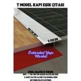 özbereketyapimarket Kapı Eşik Profili Parke Kapı Altı Çıtası T Model Kapı Eşiği En 4 Cm Gri Gümüş Özel Ölçü 90 Cm