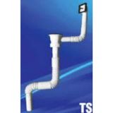 ÖZBEST KÖRÜKLÜ TAŞMALI EVYE LAVABO SİFONU ALTTAN - ÜSTTEN