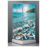 Özbey Reklam Banyo Duşakabin Kaplama Folyo Sticker ( Ölçüsü 160x170 4 Parça halinde 40x170 ) Ord-199