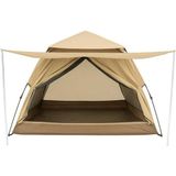 Özbience 10-12 Kişilik Otomatik Çadır, 3X3X2M, Pratik ve Dayanıklı - Ahşap - Bej