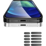 Özbience 10 Adet Cep Telefonu Hoparlörü Toz Önleyici ve Koruyucu Sticker Seti - 0 RH (+) Siyah - Seçenek 1