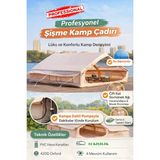 Özbience 12 Kişilik Çok Amaçlı Şişme Kamp Çadırı, 4 Mevsim, Oxford Kumaş, Pompalı - Amber