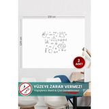 Özbience 120X150 cm Beyaz Akıllı Kağıt, 2'li Elektrostatik Elektrikli Sihirli Tahta - 1BW-Beyaz - Seçenek 1