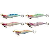 Özbience 14G Squid Beat Egi #3.0 Suni Yem, Beyaz Pembe Kafa, Balıkçılık Malzemesi - Ahşap - Ceviz - Seçenek 1