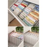 Özbience 2 Adet Small 11 Gözlü Dolap Içi Akordiyon Organizer 12X40X12 - Ahşap - Beyaz - Seçenek 1