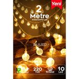 Özbience 20 Kristal Ledli 4m Dekoratif Aydınlatma Gün Işığı Iç ve Dış Mekan - Altın - Seçenek 1