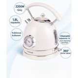 Özbience 2200W Döner Tabanlı Kablosuz Retro Su Isıtıcı Kettle