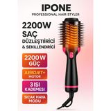 Özbience 2200W Ultra Hava Üflemeli Saç Şekillendirici ve Düzleştirici - Ahşap - Seçenek 1