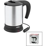 Özbience 24V Araç Içi Paslanmaz Çelik Kettle 0.8l 200W Çakmaklı Fiş - Açık Bej