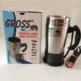 Özbience 24V Çelik Araç Içi Su Isıtıcı Kettle, Çakmak Girişli, 500ML - Altın