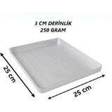 Özbience 25X25 cm Alüminyum Baklava, Börek ve Kek Tepsisi, Dayanıklı ve Pratik - Altın - Gümüş - Bakır - Seçenek 1