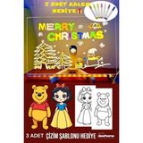 Özbience 30X20 Neon LED Işıklı Yazı Çizim Tahtası, Ayarlanabilir Stant ve Kalem Hediye - 1BW-Beyaz - Seçenek 1