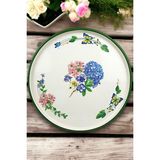 Özbience 36CM Sunum Servis Tabağı, Supla ve Pasta Tabağı Seti - Ahşap - Bej - Seçenek 1