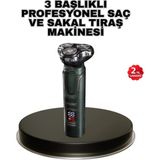 Özbience 3D Akıllı Kesim Erkek Bakım Seti, Kablosuz ve Taşınabilir, 3 Başlıklı - Seçenek 1
