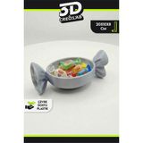 Özbience 3D Şeker Bayramı Şekerlik, Renkli ve Şık Ev Dekorasyonu - Altın - Gümüş - Seçenek 1