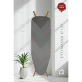 Özbience 40X40 cm Isıya Dayanıklı Keçeli Ütü Masası Kılıfı, Koruyucu ve Pratik Kullanım - Açık Bej - Seçenek 1