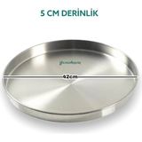 Özbience 42 cm Alüminyum Baklava ve Börek Fırın Tepsisi, Dayanıklı ve Pratik - Altın - Gümüş - Bakır - Seçenek 1