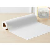 Özbience 48 cm x 1 M Beyaz Kabartma Nokta Desenli Çekmece Içi Kaydırmaz Halı - Ahşap - Beyaz - Seçenek 1