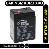 Özbience 6V 4AH Bakımsız Kuru Akü, Güçlü ve Güvenilir Performans