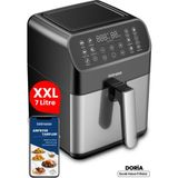 Özbience 7 Litre Xxl Dokunmatik Airfryer, Sıcak Tutma ve Gösterge Özelliği - Ahşap