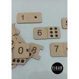 Özbience Ahşap Sayı Kartları Montessori Eğitici ve Eğlenceli Eşleştirme Bulmacası - Seçenek 1