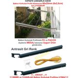 Özbience Alüminyum Balkon Çamaşır Askısı, Kare 6x2.5 Cm, Dayanıklı ve Hafif - Ahşap - Bej - Seçenek 1