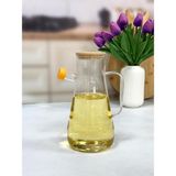 Özbience Bambu Kapaklı 900 ml Cam Yağdanlık, Şık ve Kullanışlı Mutfak Aksesuarı - Seçenek 1