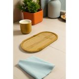 Özbience Bambu Oval Yağdanlık Altlığı 23 Cm, Şık ve Fonksiyonel Mutfak Aksesuarı - Seçenek 1