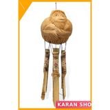 Özbience Bambu Rüzgar Çanı Maymun Figürlü Doğal Sesli Dekoratif Aksesuar - 001-Renkli - Seçenek 1